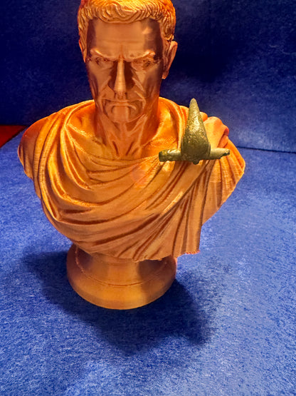 Roman brooch display bust