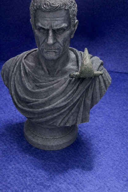 Roman brooch display bust