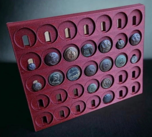 Button Display 35 Buttons.